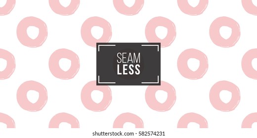 Modern kids soft colored seamless pattern with dot. Hand drawn graphic with tender cute minimalistic scandinavian cartoon elements isolated on white background