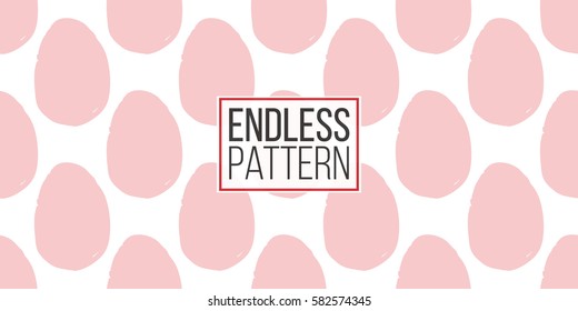 Modern kids soft colored seamless pattern with egg. Hand drawn graphic with tender cute minimalistic scandinavian cartoon elements isolated on white background