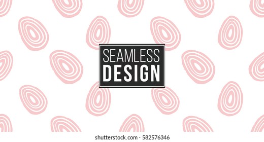 Modern kids soft colored seamless pattern with line egg. Hand drawn graphic with tender cute minimalistic scandinavian cartoon elements isolated on white background