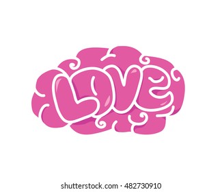 Modern Kindergarten And Playgroup Logo - Love Brain Education Method 