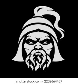 
Modern king Genghis Khan logo
