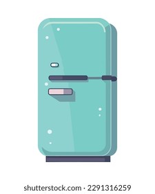 Modern kitchen appliance steel refrigerator icon isolated