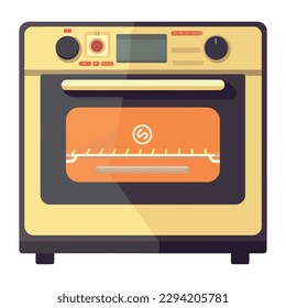 Modern kitchen appliances stove icon isolated