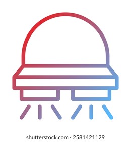 Modern Kitchen Hood Icon with Gradient Design