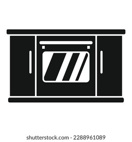 Modern kitchen icon simple vector. Home interior. Oven equipment
