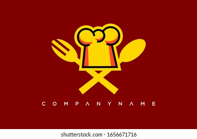 modernes Küchenlogo. einfaches Symbol, Template-Design