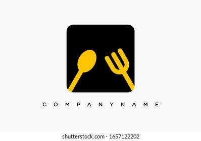 modern kitchen logo. simple icon, template design