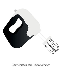 Modern kitchen mixer on white background