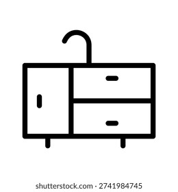 Modern Kitchen Sink Collection: Professional Home Interior Plumbing and Sanitaryware Symbols