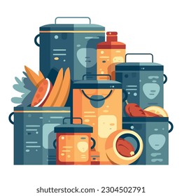 Modern kitchenware utensils and equipment over white