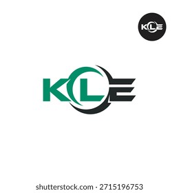 Modernes KLE-Monogramm - Clean 3-Letter-Logo-Vorlage