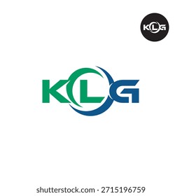 Modernes KLG-Monogramm - Clean 3-Letter-Logo-Vorlage