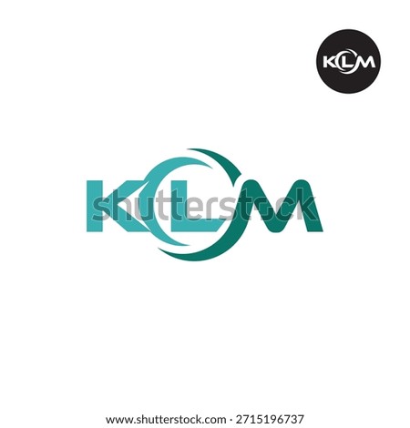 Modern KLM Monogram – Clean 3-Letter Logo Template