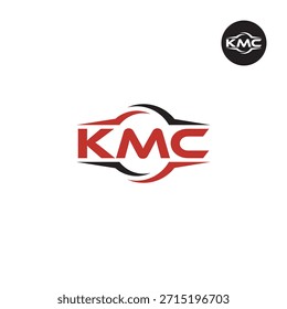 Moderno Monograma KMC - Limpar 3-Carta Logo Modelo
