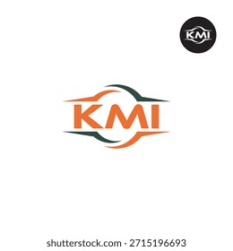 Moderno Monograma KMI - Limpar 3-Carta Logo Modelo