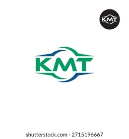 Modern KMT Monogram – Clean 3-Letter Logo Template