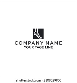 modern knee and ankle surgery logo vector template 