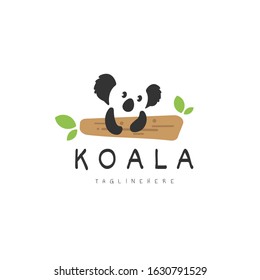 Modern Koala Logo Design Icon Vector