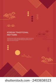 A Modern Korean Geometry Pattern Background