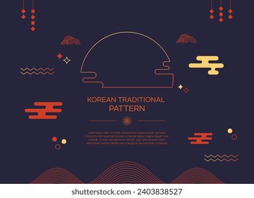 A Modern Korean Geometry Pattern Background