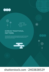 A Modern Korean Geometry Pattern Background