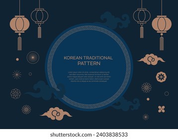 A Modern Korean Geometry Pattern Background