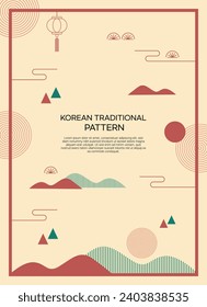 A Modern Korean Geometry Pattern Background