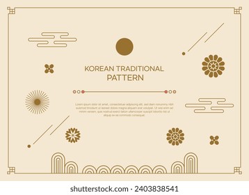 A Modern Korean Geometry Pattern Background