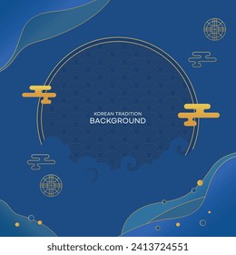 Un fondo moderno del patrón geométrico coreano
