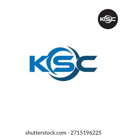 Modern KSC Monogram – Clean 3-Letter Logo Template