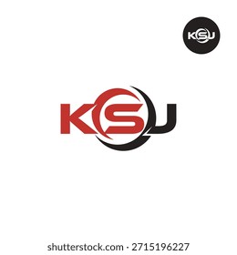Modern KSJ Monogram – Clean 3-Letter Logo Template