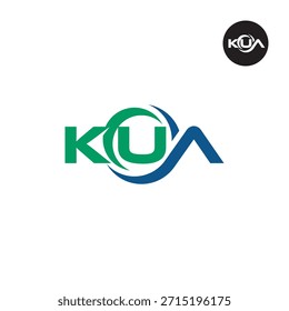 Modern KUA Monogram – Clean 3-Letter Logo Template