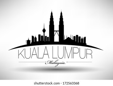 Modernes Skyline-Design von Kuala Lumpur