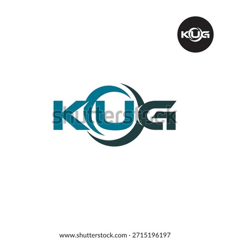 Modern KUG Monogram – Clean 3-Letter Logo Template