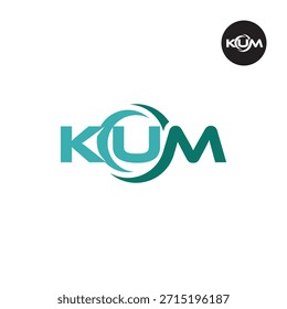 Modern KUM Monogram – Clean 3-Letter Logo Template