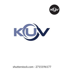 Modern KUV Monogram – Clean 3-Letter Logo Template