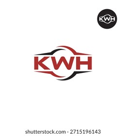 Modern KWH Monogram – Clean 3-Letter Logo Template