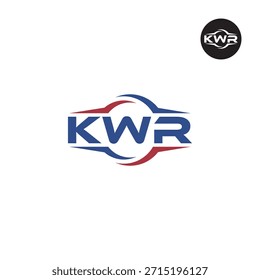 Modernes KWR-Monogramm - Clean 3-Letter-Logo-Vorlage