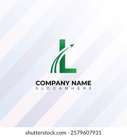 Modern L airplane logo Design, letter L Logo design