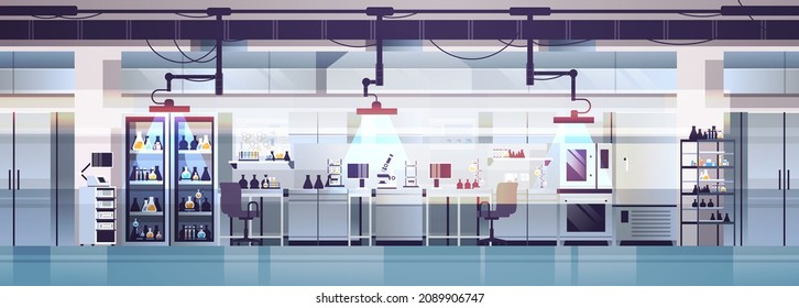 modern lab interior empty no people chemical laboratory horizontal