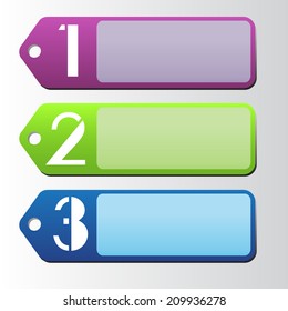 Modern label for website and graphic.. text box.
