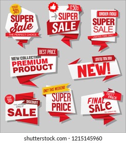 Modern labels badges and tags vector illustration 