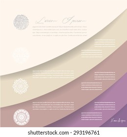 Modern labels infographics options banner. Vector illustration. Can be used for workflow layout, diagram, number options, web design, business presentations.