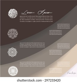 Modern labels infographics options banner. Vector illustration. Can be used for workflow layout, diagram, number options, web design, business presentations.