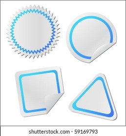 Modern labels and stickers