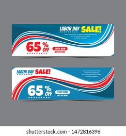 modern labour day web banner geometry for discount sale, flash sale banner special offer