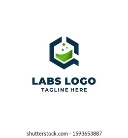 modern labs logo design template