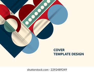 Modern laconic geometric composition for cards, heading, invitation, poster, social networks, publications after publication. Vector illustration.