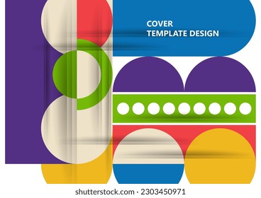 Modern laconic geometric composition for cards, heading, invitation, poster, social networks, publications after publication. Vector illustration.