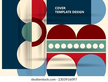 Modern laconic geometric composition for cards, heading, invitation, poster, social networks, publications after publication. Vector illustration.